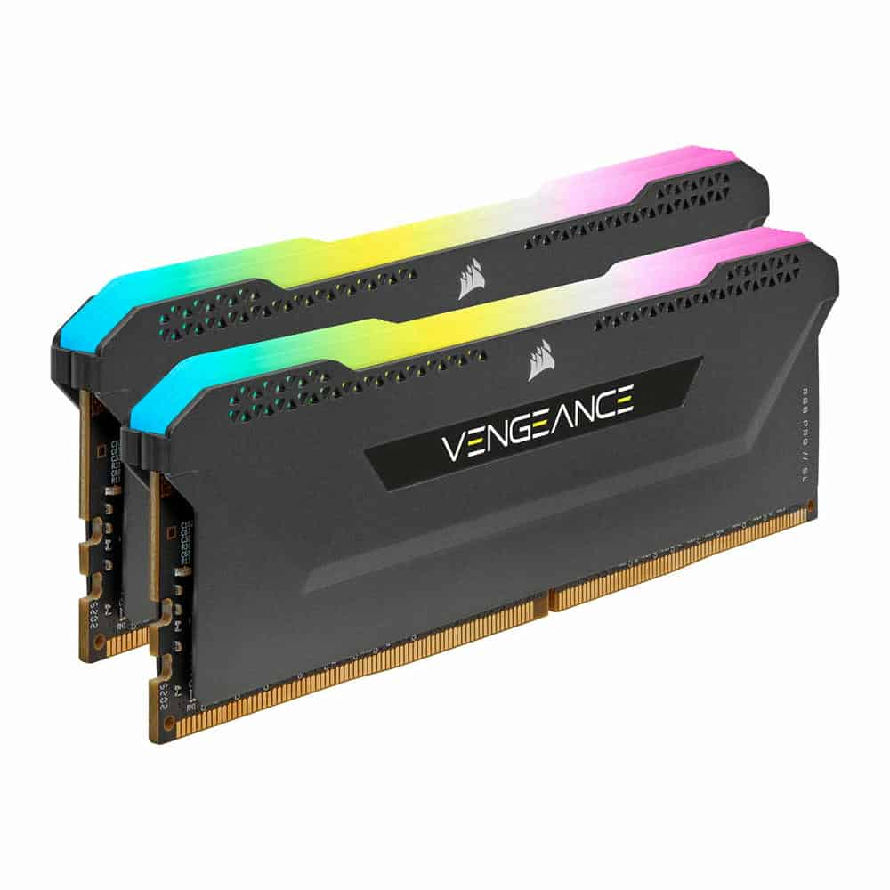 Corsair Vengeance RGB PRO SL Black 16GB 3200MHz AMD Ryzen Tuned DDR4 Memory Kit